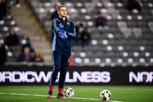 Djurgårdens målvakt Aleksandr Vasyutin
