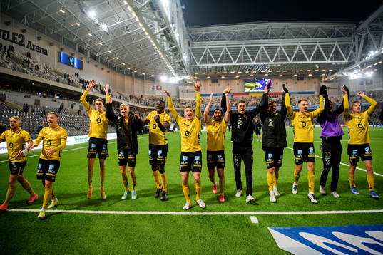 Elfsborgs spelare jublar