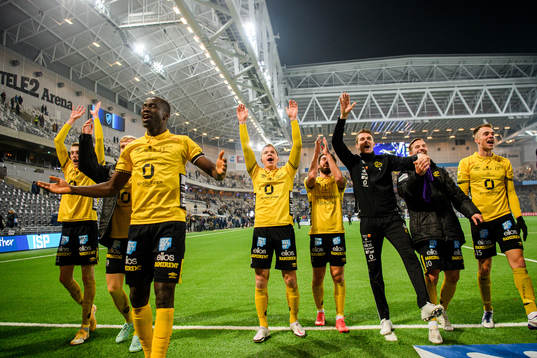 Elfsborgs spelare jublar