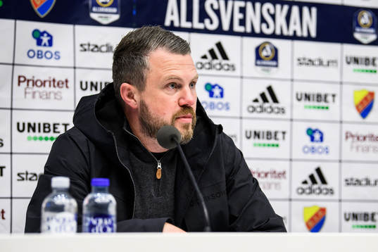 Elfsborgs manager Jimmy Thelin på presskonferensen