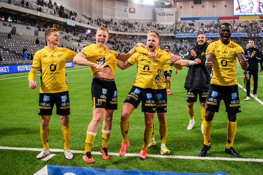 Elfsborgs Per Frick, Simon Strand  och Maudo Lamine Jarjué