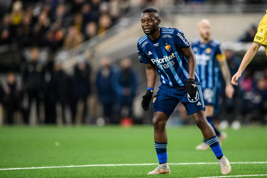Djurgårdens Emmanuel Banda deppar
