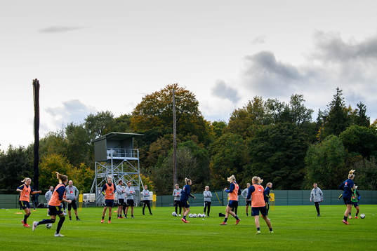 Players of the Swedish women's national football team