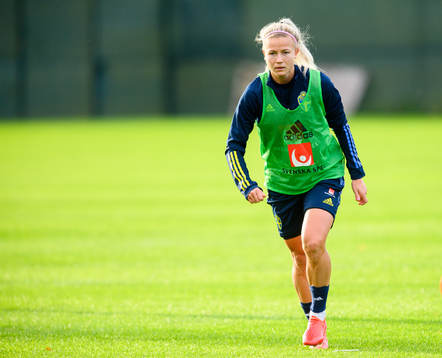 Hanna Glas  of the Swedish women's national football team