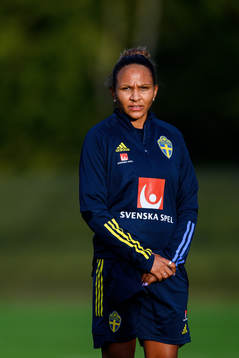 Madelen Janogy of the Swedish women's national football team