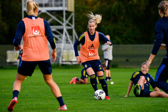 Sofia Jakobsson of the Swedish women's national football