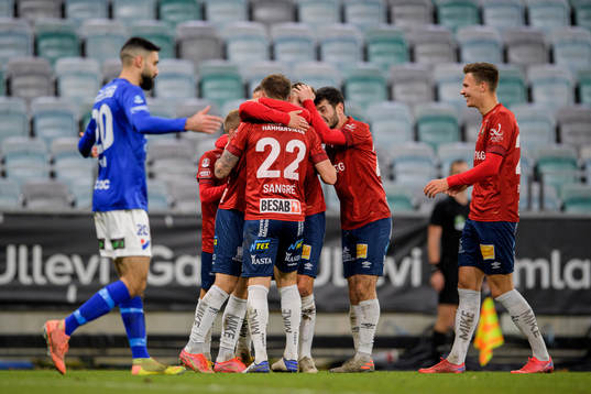 Örgrytes Marcus Haglind Sangré och Anel Rashkaj  jublar