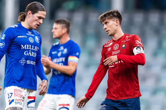 Trelleborgs Isak Jönsson och Örgrytes Daniel Paulson
