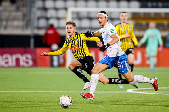 IFK Norrköpings Jonathan Levi och Häckens Leo Bengtsson