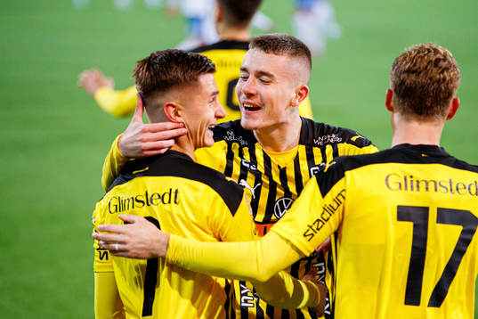 Häckens Leo Bengtsson och Patrik Wålemark jublar