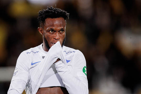 IFK Norrköpings Samuel Adegbenro deppar