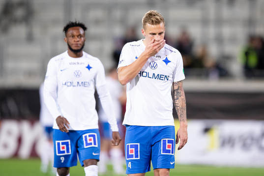 IFK Norrköpings Samuel Adegbenro och Marco Lund Nielsen