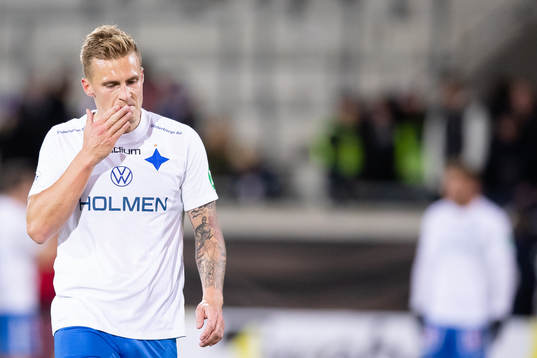 IFK Norrköpings  Marco Lund Nielsen deppar