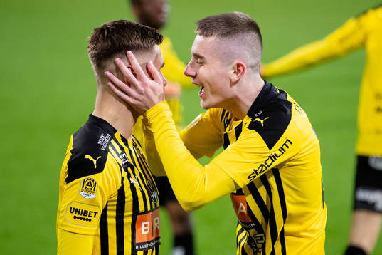 Häckens Leo Bengtsson jublar