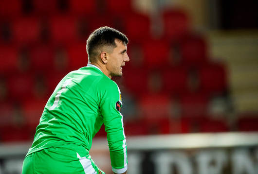 Vasalunds målvakt Radu Mitu deppar