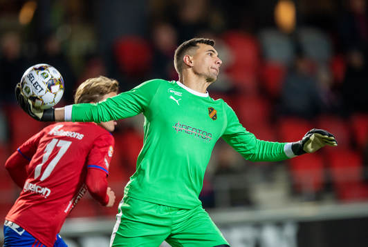 Vasalunds målvakt Radu Mitu