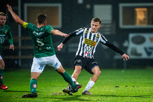 Landskronas Melker Heier mot Jönköpings Fredric Fendrich