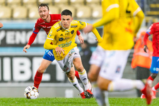 Helsingborgs Rasmus Jönsson och Falkenbergs Samuel Adrian