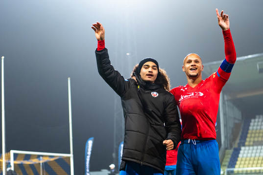 Helsingborgs Adam Kaied och Anthony van
