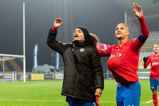 Helsingborgs Adam Kaied och Anthony van