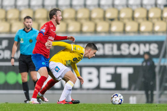 Helsingborgs Rasmus Jönsson och Falkenbergs Samuel Adrian