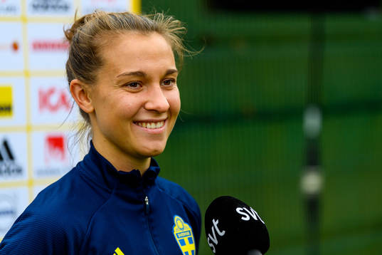 Julia Zigiotti Olme of the Swedish women's national