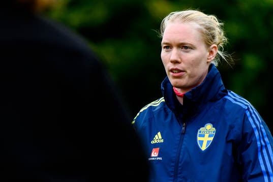 Goalkeeper Hedvig Lindahl of the Swedish women's national