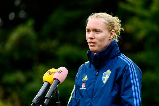 Goalkeeper Hedvig Lindahl of the Swedish women's national
