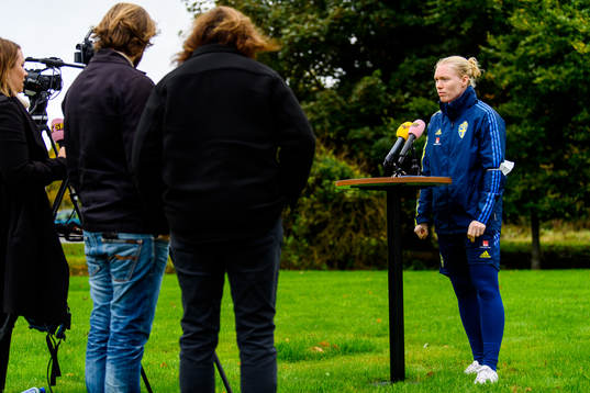 Goalkeeper Hedvig Lindahl of the Swedish women's national
