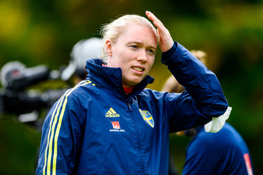 Goalkeeper Hedvig Lindahl of the Swedish women's national