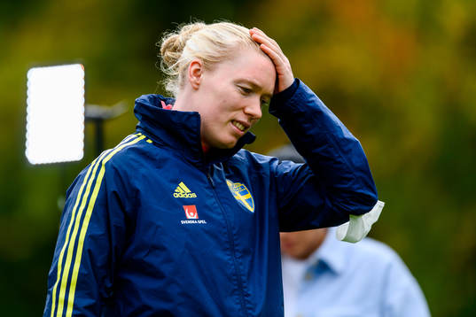 Goalkeeper Hedvig Lindahl of the Swedish women's national