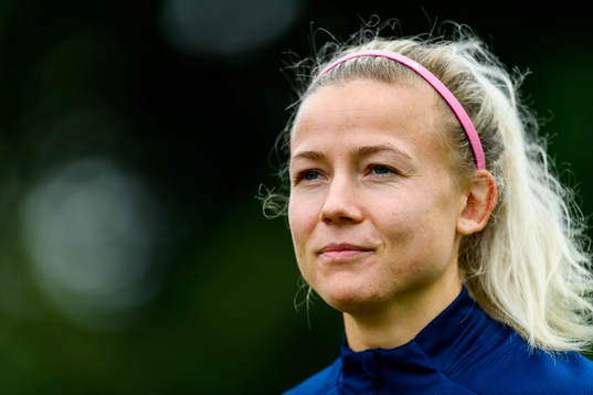 Hanna Glas of the Swedish women's national football team is