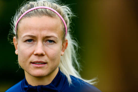 Hanna Glas of the Swedish women's national football team is