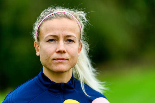 Hanna Glas of the Swedish women's national football team is