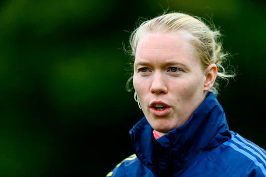 Goalkeeper Hedvig Lindahl of the Swedish women's national