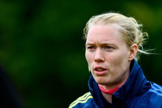 Goalkeeper Hedvig Lindahl of the Swedish women's national