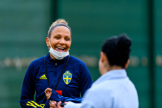 Madelen Janogy of the Swedish women's national football team