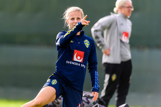 Anna Anvegård of the Swedish women's national football team