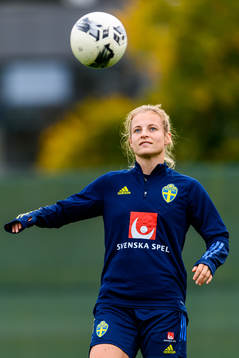 Anna Anvegård of the Swedish women's national football team