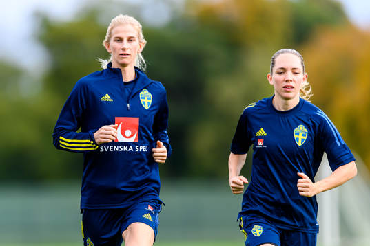 Sofia Jakobsson and Elin Rubensson of the Swedish women's