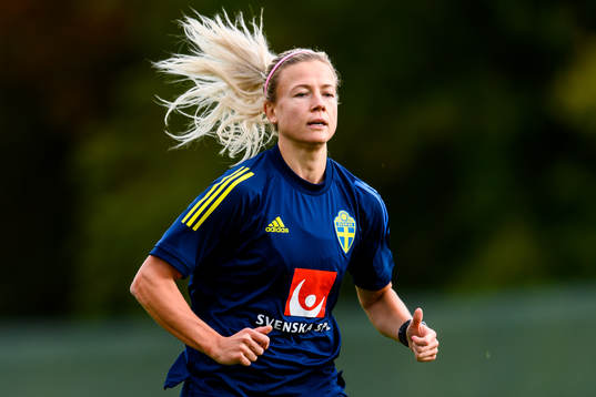 Hanna Glas of the Swedish women's national football team