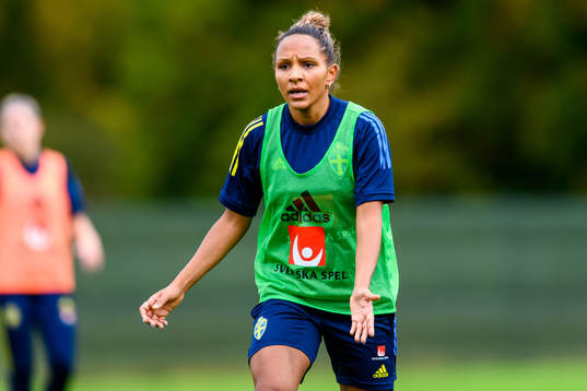 Madelen Janogy of the Swedish women's national football team