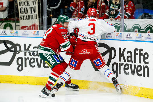 Frölundas Joel Lundqvist och Timrås Oliver Bohm
