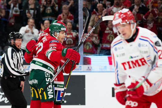 Frölundas Linus Nässén jublar