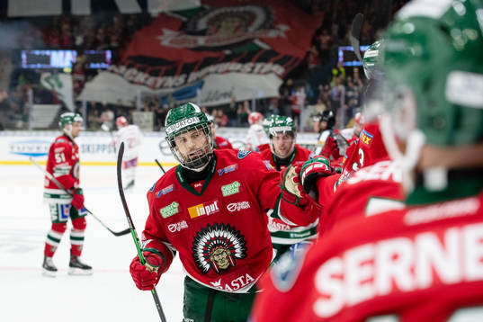 Frölundas Stefan Elliot  jublar