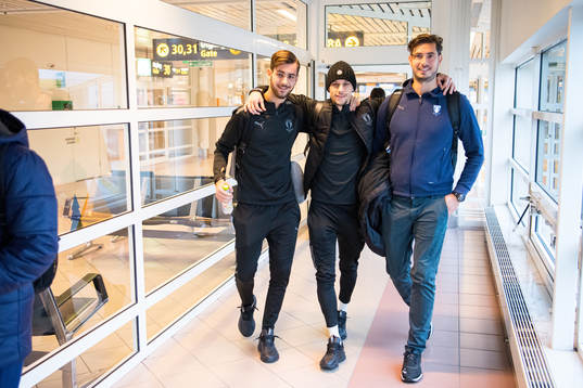 Adi Nalic and Veljko Birmancevic of Malmö FF