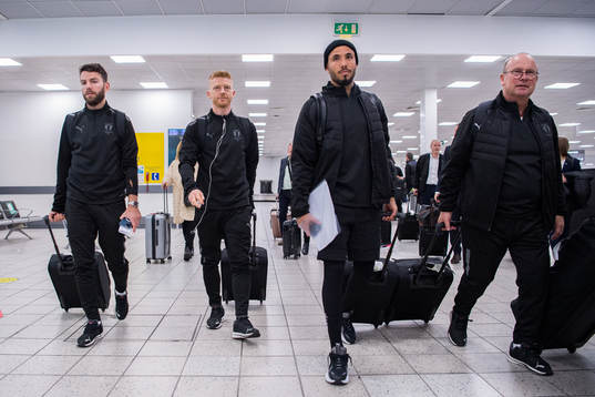 Erdal Rakip, Anders Christiansen and Sergio Pena of Malmö