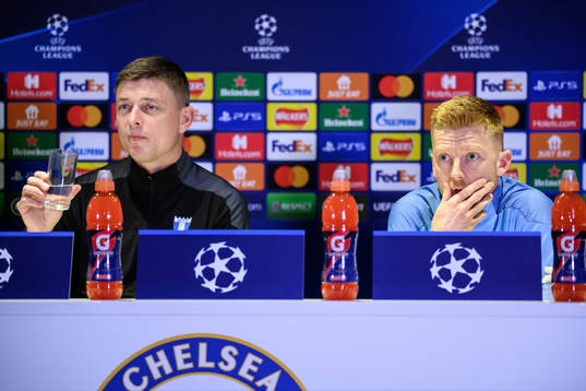 Jon Dahl Tomasson, head coach and Anders Christiansen of