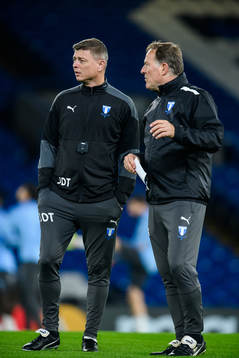 Jon Dahl Tomasson, head coach and Remy Reijnierse,