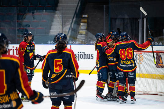 Djurgårdens spelare jublar
